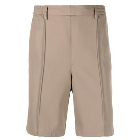 Ami Paris Korte Broek , Beige , Heren , Maat: 4XS