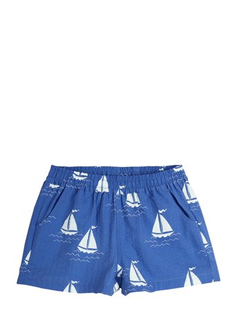 Mini Rodini Sailing Boats Aop Woven Shorts Blå