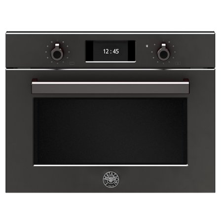 Bertazzoni F457PROMWTN Pro kombiovn med mikro, 45 cm, carbonio - Carbonio, ral 9011 pantone black 6 | KitchenOne