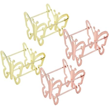 4 stk. Pudderpuffholder Sminke Svamp Metall Puff Hylle Org