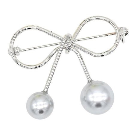 Faux Pärla Rosett Brosch Anti-glare Spänne Nål Rosett Säkerhets Nål Mode Smycken Flickvän Present Till Kvinnor Dam Tjej