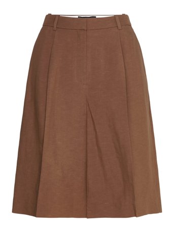 Linen-Blend Suit Bermuda Shorts Brown Mango