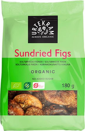 Urtekram Soltørrede figner Ø 180 g, Helse & Madvarer, Tørret Frugt & Nødder, Tørret Frugt