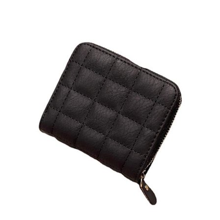 Sort PU læder kort pung, ternet pung, visitkort ho