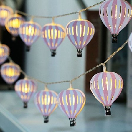 Hot Air Balloon String Lights Hot Air Balloon String Bannere