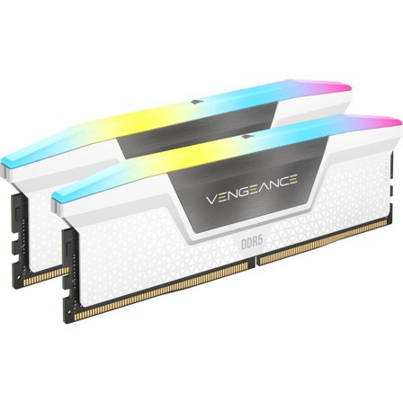 Corsair 64GB (2 x 32GB) DDR5 5200MHz Vengeance RGB LED XMP 3.0 White Heatspreader 1.25V CL40
