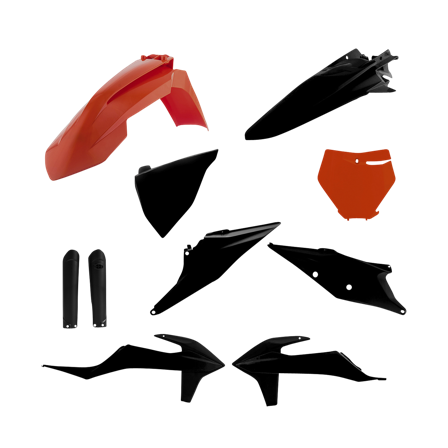 Kit Plastiche Completo Acerbis Nero-Arancio - KTM 150 SX 2019-2020