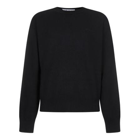 Off White, Round-neck Knitwear Zwart, Heren, Maat:M,wol