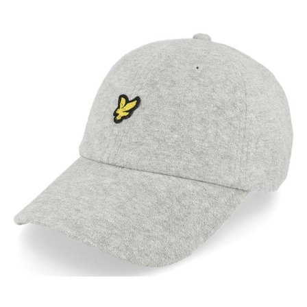 Lyle & Scott - Grå unconstructed Keps - Terry Towelling Baseball Cap Cove Dad Cap @ Hatstore