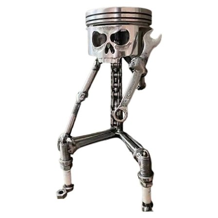 Harpiks Udskåret Skelet Skulptur Ornament Cosplay Halloween Figur B