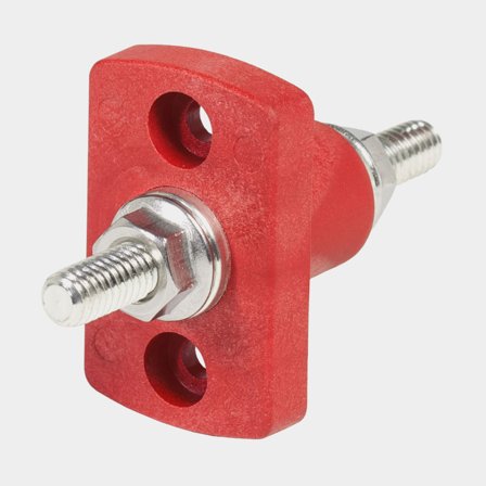 Anschlussklemme Blue Sea Systems Terminal Feed Through Connector, 2 x M8, 250 A, rot (plus) - Boot