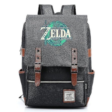 Zelda USB Ladeskolesekk Ryggsekk For Studenter - Reise Notebook Laptop Vesker
