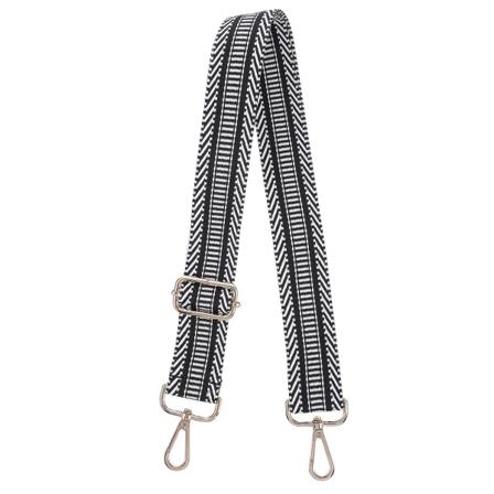1 st Handväskesrem Bredd Ersättningsrem Etnisk Stil Väska Rem Axelremsväska Svart 130X3.8CM Black 130X3.8CM