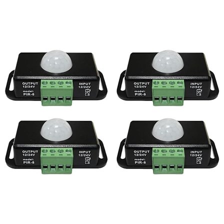 Led bevegelsessensor 12v/24v Dc, bevegelsessensor kropp infrarød bevegelses Pir-sensorbryter automatisk trådløs