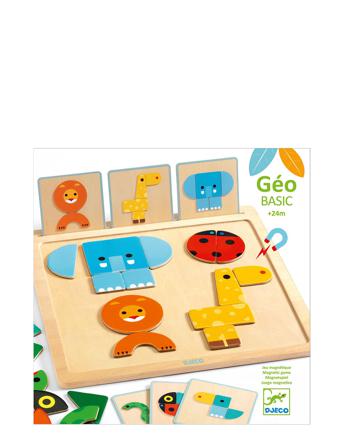 Geobasic, Magnetic Game Toys Puzzles And Games Games Multi/mønstret Djeco