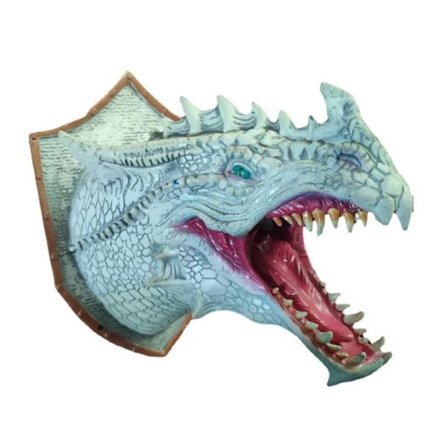3d dragehoved vægmonteret skulptur dinosaurhoved luftfugter