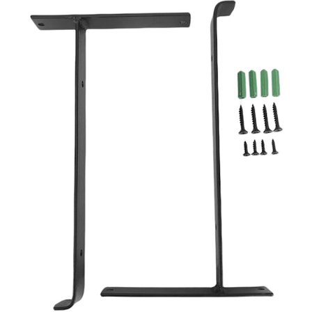 Hyldebeslag i smedet rustikt genbrugsmetal, moderne dekorativt beslag til flydende hyldeopbevaring