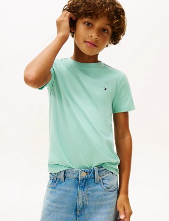 Tommy Hilfiger Essential Cotton Reg Fit Tee Ss - Blue - 140