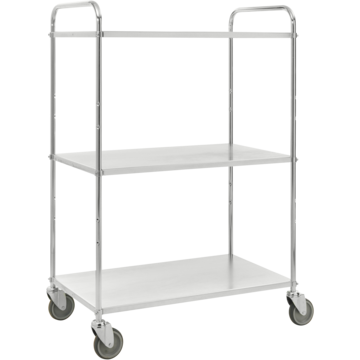 Lätt Hyllvagn Hög 3 Plan Obrom