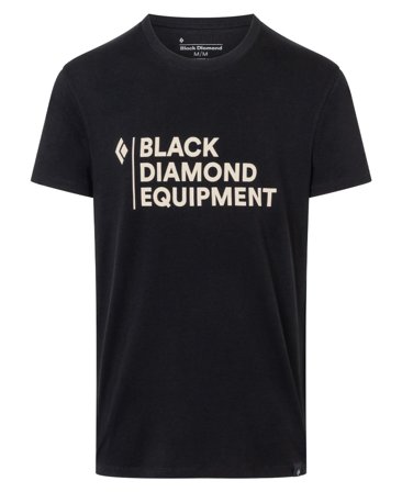 Black Diamond M's Stacked Logo Tee Black