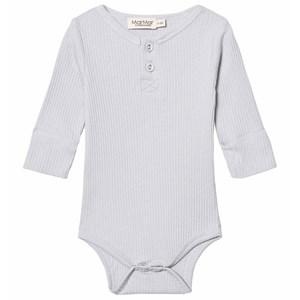 Kids - MarMar Copenhagen Pale blue Rib Baby Body 4 Months/ 62 cm - All in ones - 4 months - Blue