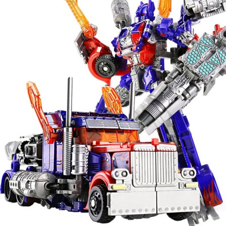Optimus Warrior - Muunnettava leluautomalli Muunnettava Optimus Prime Robotti Lelumalli Led Liikkuva