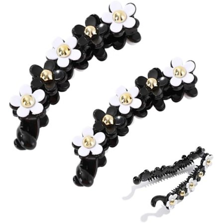 2 stk. Hår Banan Clips, Fiske Clips Fransk Banan Clip Hårkam Fiskehale Hår Clip Fleksibel Hestehaleholder Hårtilbehør