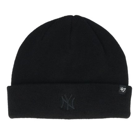 47 Brand - MLB Svart cuff Beanie - Kids New York Yankees Randle Black Cuff Knit @ Hatstore