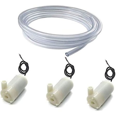 Mini Nedsænkbar Pumpe DC 3V 5V, Mikro Børsteløs Vandpumpe + 1M Transparent Slange til Akvarium, Have, Planter, Blomster