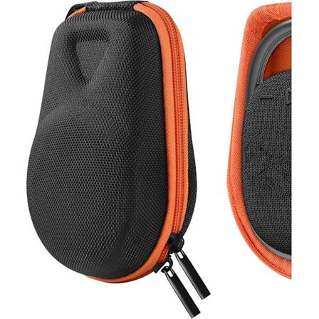 Högtalare kompatibel med JBL Clip 4 portabelt högtalarfodral, utbytbart hårt bärfodral med kabelförvaring (svart)