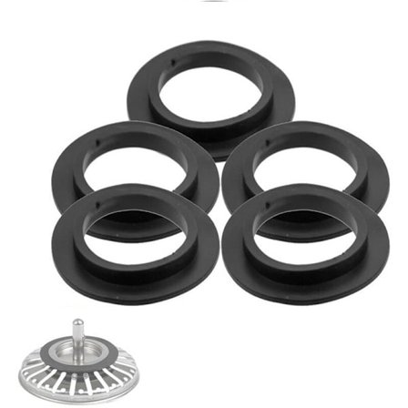 5-pakning badekar afløbsforsegling, vaskeafløb, badeværelsesvask, læbeforsegling, kurvesil gummiforsegling