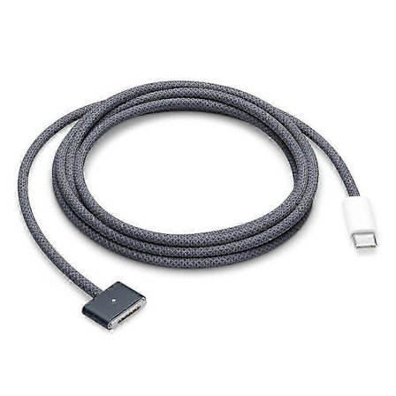 For MacBook 2m 140W Kompatibel med MagSafe 3 Flettet Ledning USB-C til Magnetisk Ladekabel hwy