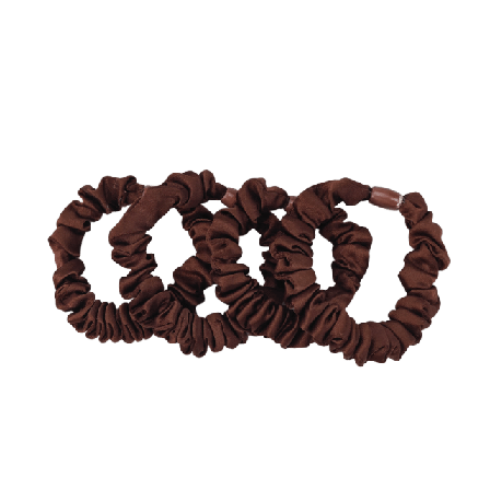 Å BEAUTY Scrunchies, 4-pack Håraccessoarer & tillbehör Unisex Brun 4 PCS