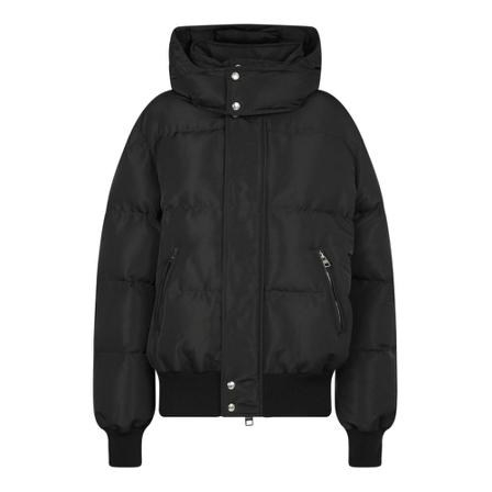 Alexander McQueen Hooded padded jacket , Zwart , Heren , Maat: L