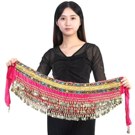 Magedansbelte Hofteskjerf ROSE RED