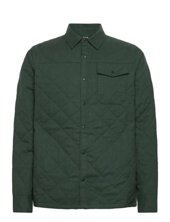 Isfjord Insulated Shacket Sport Sport Clothing Sport Outerwear Sport Jackets Sport Outdoor Jackets Green Helly Hansen