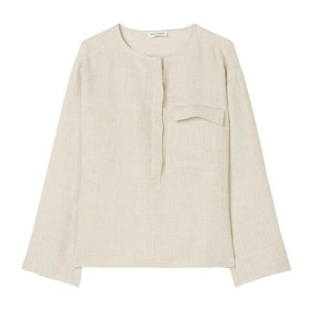 Marc O'Polo, Tunic blouse Beżowy, Kobieta, Rozmiar: S