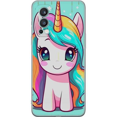 OnePlus Nord 2 5G Gennemsigtig cover Sød Enhjørning