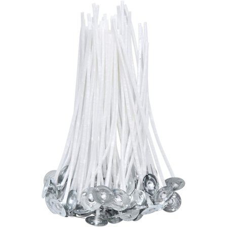 100 stycken bomullsvekar för DIY-ljustillverkning (10 cm/4 tum)