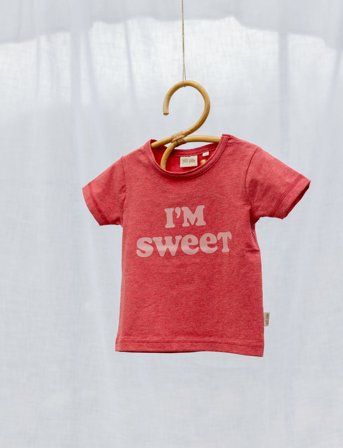 Petit Piao T-Shirt S/S Motif - Red - 110