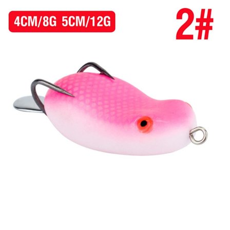 Fiske Frø Lokkemad Gummi Frø PINK 12G 12G