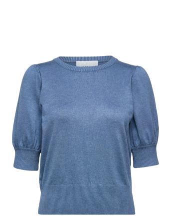 Liva Strik T-Shirt Pullover Blå Minus