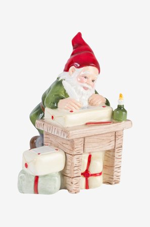 Cult Design - Skrivtomte Jennys, 15cm - Monivärinen - Joulukoristeet - - Homeroom