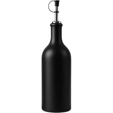 wxsp 1 Keramisk olivenolieflaske - Sort olie- og eddikedispenser med drypfri tud 500ml Køkken