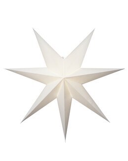 Papirstjerne Plain Hvit