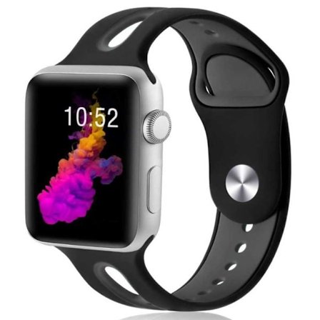 Apple Watch SE 44mm stilfuldt sportsarmbånd Runnr V2