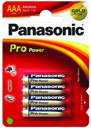 Panasonic Alkaline Pro Power LR03PPG batteri - 4 x AAA - Alkalisk