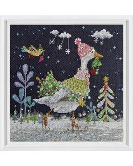 Broderikit Tavla Skidskorfärd