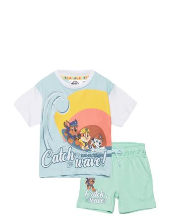 Set 2P Bermuda + Ts Patterned Paw Patrol