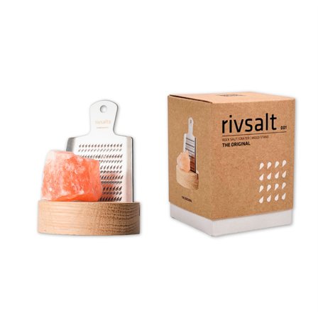 Rivsalt Original sæt med rivejern, saltsten og bordstativ i eg | KitchenOne
